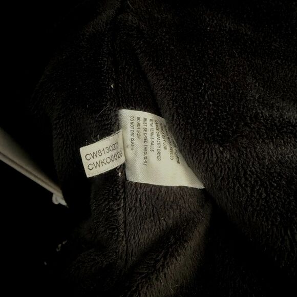 Calvin Klein Down Puffer Jacket Women Medium Black Hooded Snow Winter Outerwear - Picture 7 of 9